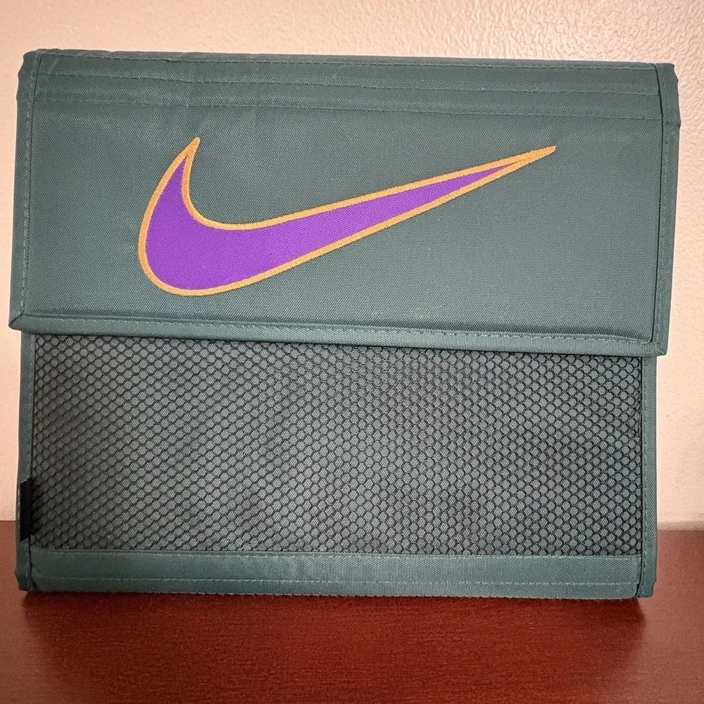 Vtg 90s Nike Mead Nylon Color Binder 1995 Trapper Keeper Folder